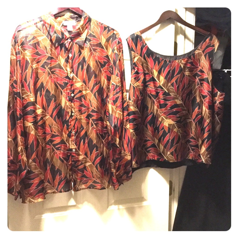 Women’s Elegant 100%Silk lightweight 2-piece set.